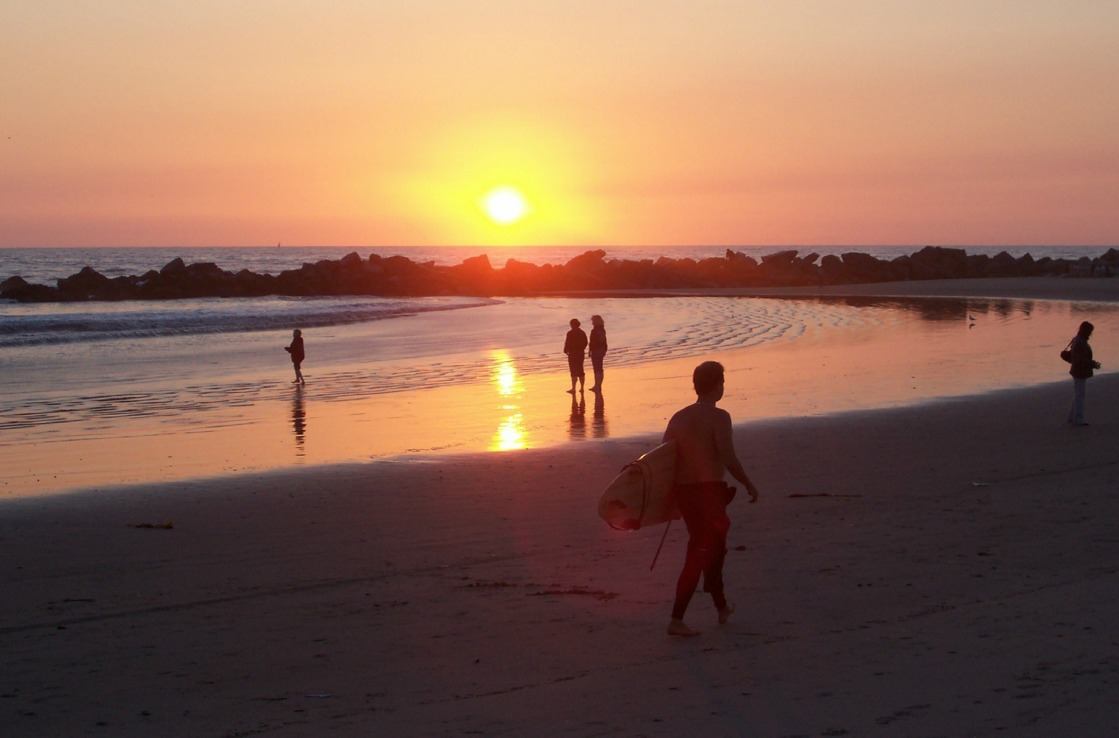 Venice Beach bei Sonnenuntergang